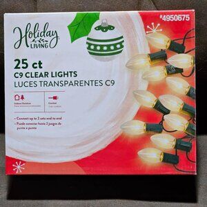 Holiday Living 25 Count Clear Christmas Lites